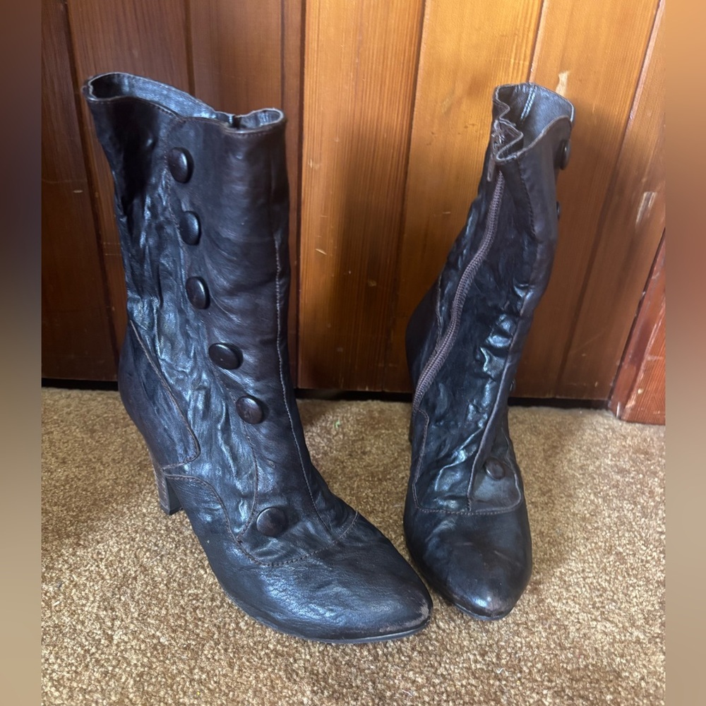 Sacha London dark brown Leather Women's Boots